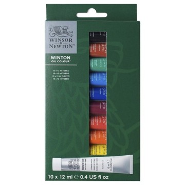 WINSOR & NEWTON SET INTRODUTTIVO COLORI AD OLIO WINTON 10 X 12 ML