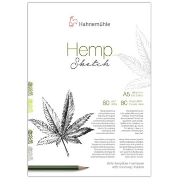 HAHNEMÜHLE HEMP SKETCH BLOCCO DA DISEGNO 60% FIBRA DI CANAPA 40% COTONE 80 G