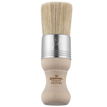 ESCODA RESTORE SPAZZOLA TONDA SETOLA NATURALE MANICO CORTO SERIE 7701