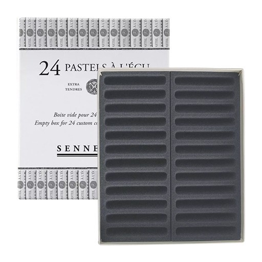 CAJA VACÍA DE CARTÓN PARA 24 PASTELES SENNELIER L'ÉCU