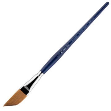 ESCODA CHRONOS PENNELLO A SPADA PIATTO OBLIQUO FIBRA SINTETICA TORAY-R MANICO CORTO SERIE 1353