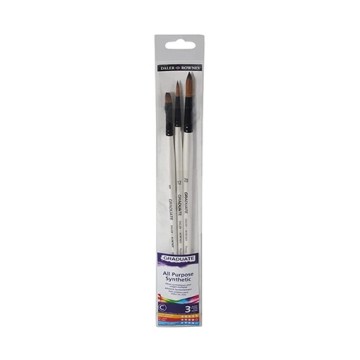 DALER ROWNEY GRADUATE SET 3 PENNELLI FIBRA SINTETICA MANICO LUNGO