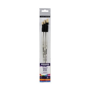 DALER ROWNEY GRADUATE SET 3 PENNELLI SETOLA NATURALE MANICO LUNGO