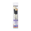 DALER ROWNEY GRADUATE SET 2 BROCHAS PELO NATURAL Y 1 PINCEL PELO SINTÉTICO MANGO CORTO