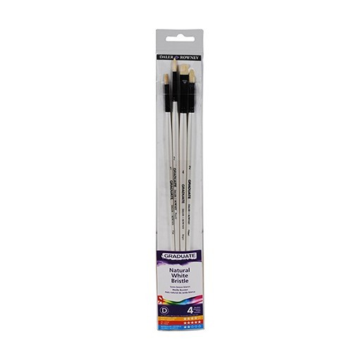DALER ROWNEY GRADUATE SET 4 BORSTENPINSEL LANGER STIEL