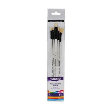 DALER ROWNEY GRADUATE SET 5 PENNELLI SETOLA NATURALE MANICO LUNGO