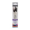 DALER ROWNEY GRADUATE SET 5 PENNELLI FIBRA SINTETICA MANICO CORTO