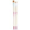 ART CREATION SET 3 FLACHPINSEL TORAY SYNTHETIKFASERN LANGER STIEL