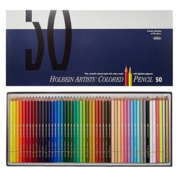 HOLBEIN ARTISTS' COLORED PENCIL SET MATITE COLORATE IN SCATOLA DI CARTONE
