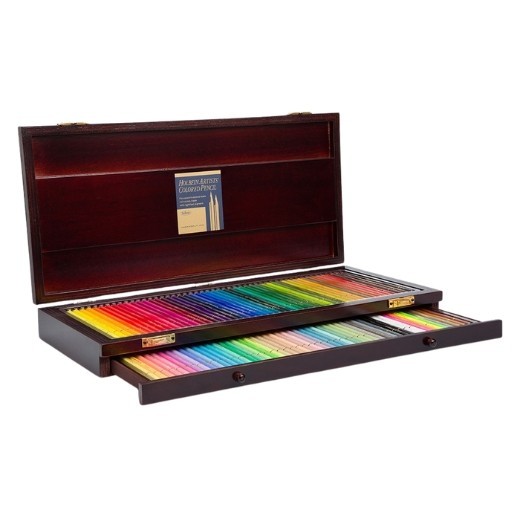 HOLBEIN ARTISTS' COLOURED PENCILS WOODEN BOX SET OF 100