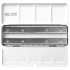 WINSOR & NEWTON LEERER METALL-REISEKASTEN FÜR 12 NÄPFCHEN ODER 24 HALBE NÄPFCHEN AQUARELLFARBE