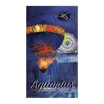 ROMAN SZMAL AQUARIUS SCATOLA METALLO ACQUERELLI EDIZIONE ANDRZEJ GOSIK - 24 GODET INTERI