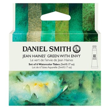 DANIEL SMITH JEAN HAINES' GREEN WITH ENVY MASTER ARTIST SET - SET DI ACQUERELLI SELEZIONE DI COLORI VERDI