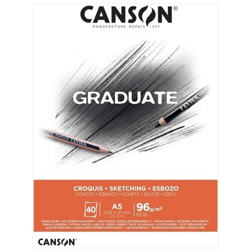 CANSON GRADUATE CROQUIS BLOCCO PER SCHIZZI 96 G