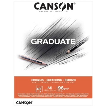 CANSON GRADUATE CROQUIS BLOCCO PER SCHIZZI 96 G