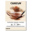 CANSON GRADUATE BLOC MIXED MEDIA OCRE JAUNE - GRIS 220 G