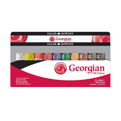 DALER ROWNEY GEORGIAN COLORI AD OLIO - SET SELECTION 10 X 38 ML