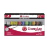 DALER ROWNEY GEORGIAN OIL PAINT STUDIO SET OF 10 X 38 ML TUBES + BRUSH