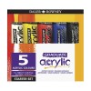 DALER ROWNEY GRADUATE ACRYLIC STARTER SET OF 5 X 120 ML TUBES