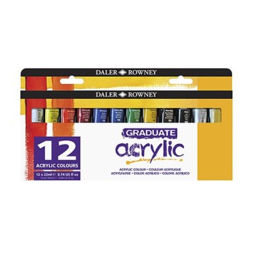 DALER ROWNEY GRADUATE SET COLORI ACRILICI
