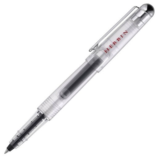 HERBIN BOLÍGRAFO TRANSPARENTE CON ÉMBOLO - ROLLERBALL PEN