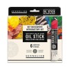 SENNELIER OIL STICKS BOÎTE CARTON 6 BÂTONS D'HUILE COULEURS DE BASE