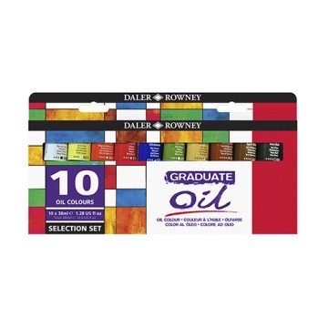 DALER ROWNEY GRADUATE COLORE AD OLIO SET STUDIO 10 X 38 ML