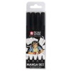 SAKURA PIGMA SENSEI MANGA SET OF 4 BLACK PENS