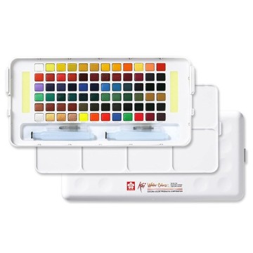 SAKURA KOI WATER COLORS POCKETBOX STUDIO SET ACQUERELLI 72 COLORI