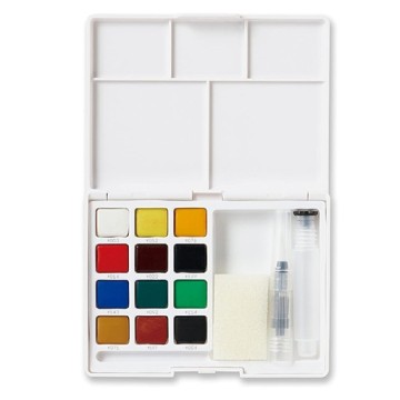 SAKURA KOI WATER COLORS POCKETBOX SCATOLA ACQUERELLI 12 COLORI