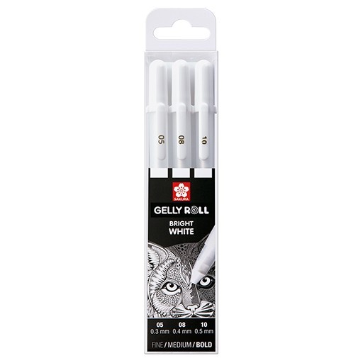 SAKURA GELLY ROLL BASIC SET HELLWEIẞ 3 STIFTE