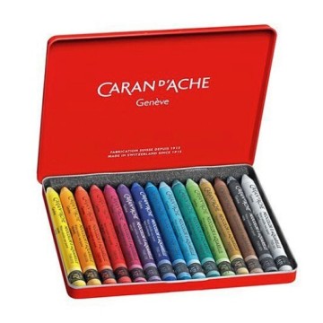 CARAN D'ACHE NEOCOLOR II PASTELLI A CERA ACQUERELLABILI IN SCATOLE METALLO ASSORTITE