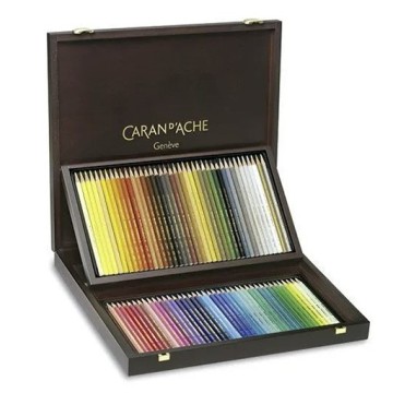 CARAN D'ACHE PRISMALO 80 MATITE ACQUERELLABILI IN SCATOLA DI LEGNO