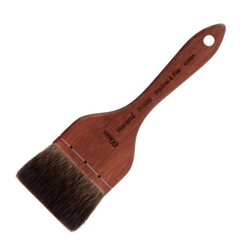 HEREND FLAT MOTTLER BRUSH PETIT GRIS SQUIRREL SERIES F-1000