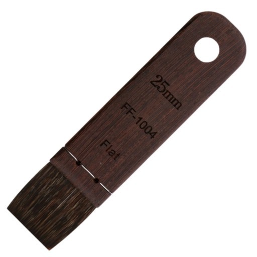 HEREND FLAT MOTTLER BRUSH PETIT GRIS SQUIRREL SHORT HANDLE SERIES FF-1004