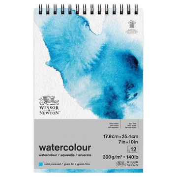 WINSOR & NEWTON BLOCCO PER ACQUERELLO SPIRALATO 25% COTONE 300 G