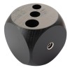 DIVINE DESIGN SOCLE ET TAILLE-MINES 5.5 MM SEAU EN BOIS NOIR