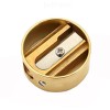 DUX ROUND BRASS PENCIL SHARPENER WITH JUTE POUCH