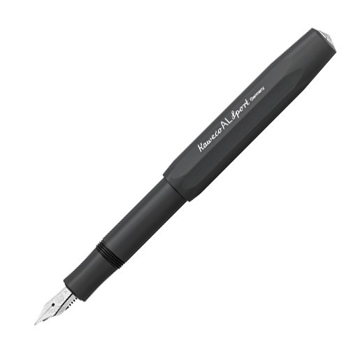 KAWECO PLUMA ESTILOGRÁFICA SERIE AL SPORT ALUMINIO NEGRO