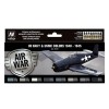 VALLEJO MODEL AIR US NAVY & USMC COLORS 1940-1945 SET NO. 71.157