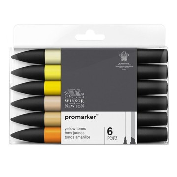 WINSOR & NEWTON PROMARKER SET 6 TONALITÀ DI GIALLO
