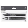 WINSOR & NEWTON PROMARKER SET 2 PCS NOIR + MÉLANGEUR