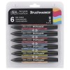 WINSOR & NEWTON PROMARKER BRUSH SET 6 TONOS MEDIOS
