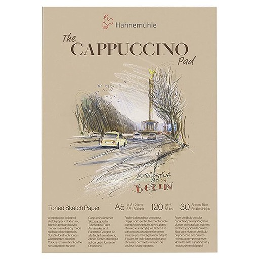 HAHNEMÜHLE THE CAPPUCCINO PAD BLOC DE DESSIN 120 G 30 FEUILLES