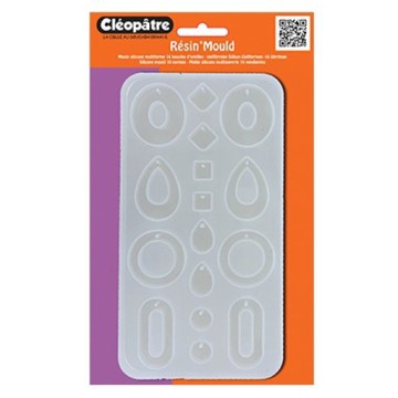 CLÉOPÂTRE STAMPO IN SILICONE PER RESINA MULTIFORME 16 ORECCHINI