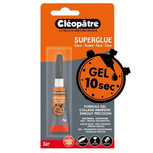 CLÉOPÂTRE SUPERGLUE SEKUNDENKLEBER GELFÖRMIG