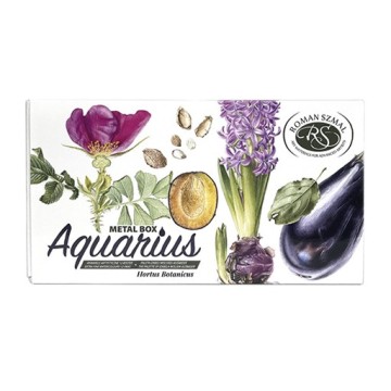 AQUARIUS ROMAN SZMAL CAJA ACUARELA METÁLICA 12 GODETS - HORTUS BOTANICUS BY IZABELA WOLSKA-KUSMIDER
