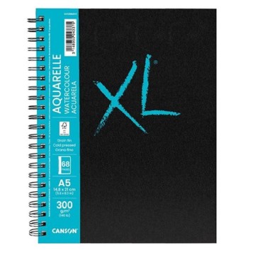 CANSON XL AQUARELLE BOOK ALBUM SPIRALATO COPERTINA RIGIDA 300 G