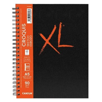 CANSON XL CROQUIS ALBUM PER SCHIZZI SPIRALATO COPERTINA RIGIDA 90 G