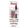 PENTEL ARTS SET 4 LETTERING PINSELSTIFTE FÜR ANFÄNGER
